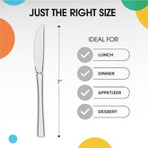 Heavy Duty Clear Plastic Knives | 100 Count